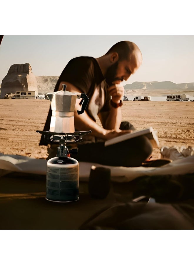 ماكينة إسبريسو منزلية مع غطاء - إبريق موكا من الألومنيوم سعة 6 أكواب، تجربة قهوة إيطالية أصيلة - مثالية للمنزل والمكتب والسفر - Image 3